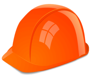 Orange hard hat